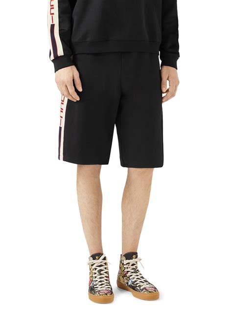 gucci shorts mens black|gucci sweatpants for men.